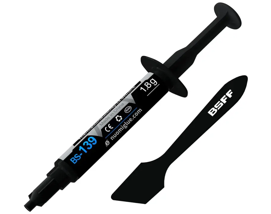 High-performance thermal paste used to improve CPU and GPU cooling on laptops.